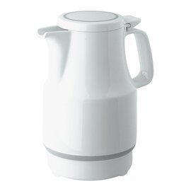 vacuum jug THERMOBOY 0.6 ltr white vacuum -  tempered glass hinged lid  H 191 mm product photo