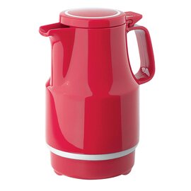 vacuum jug THERMOBOY 0.6 ltr red vacuum -  tempered glass hinged lid  H 191 mm product photo