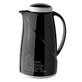 vacuum jug WAVE COFFEE BREAK 1 ltr black vacuum -  tempered glass screw cap  H 252 mm product photo