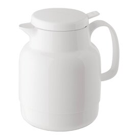 vacuum jug MONDO PUSH 1.3 ltr white shiny glass insert screw cap  H 208 mm product photo