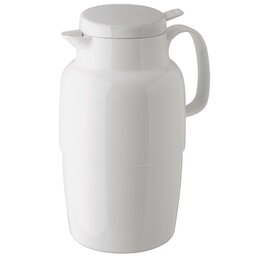 vacuum jug MONDO PUSH 2 ltr white shiny glass insert screw cap  H 282 mm product photo