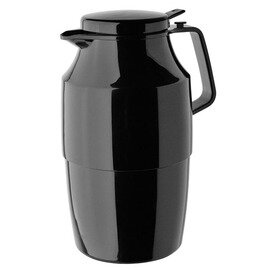 vacuum jug TEA BOY PUSH 2 ltr black shiny glass insert screw cap  H 282 mm product photo