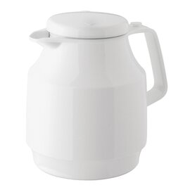 vacuum jug TEA BOY 1 ltr white shiny glass insert screw cap  H 195 mm product photo