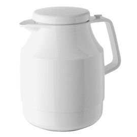 vacuum jug TEA BOY 1.3 ltr white shiny glass insert screw cap  H 208 mm product photo