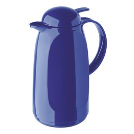 vacuum jug RELAX PUSH 1 ltr dark blue shiny glass insert screw cap  H 270 mm product photo