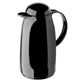 vacuum jug RELAX 1 ltr black glass insert screw cap  H 270 mm domed lid product photo