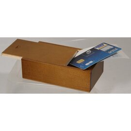 CLEARANCE | invoice box wood brown rectangular  L 130 mm product photo