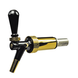 compensator tap CM 100 plastic black | gold NW Ø 7 mm product photo