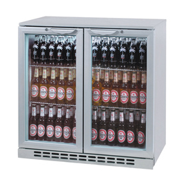 undercounter refrigerator GCUC200 silver coloured 208 ltr | wing doors product photo