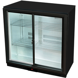 undercounter refrigerator GCUC200 black 208 ltr | sliding doors product photo