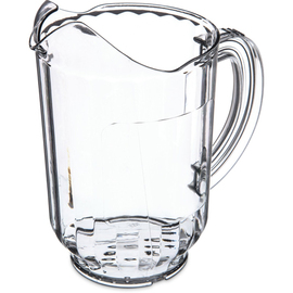 SAN jug VERSAPOUR plastic polycarbonate transparent 0% BPA with printable window 1770 ml H 210 mm product photo