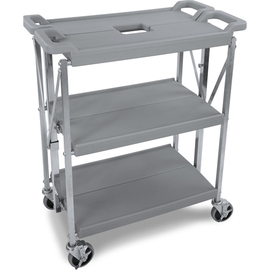 folding trolley grey L 749 mm W 406 mm H 908 mm product photo