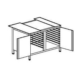 underframe 2 wing doors | 14 slots | 850 mm  x 695 mm  H 720 mm product photo