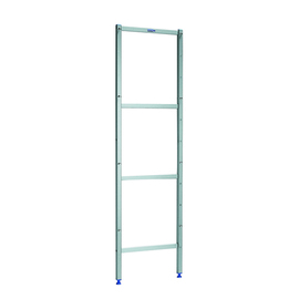 Shelf stand made of anodized aluminum | 4 levels | D 500 x H 2050 mm product photo
