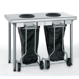 presort table | 2 bin bag stands | 1200 mm 600 mm  H 900 mm product photo