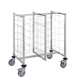 tray trolley for 12 trays à 320 - 370 mm | wheel details polyamide casing product photo