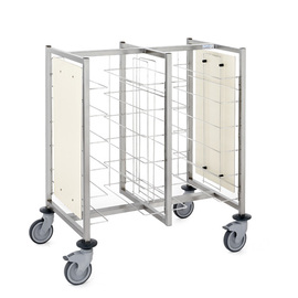 tray trolley for 12 trays | side cladding | wheel details polyamide H 1030 mm product photo