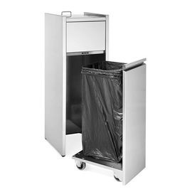 snack bin 110 ltr | stainless steel with tray shelf product photo