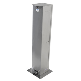 disinfectant dispenser stainless steel with pedal suitable for 1 liter container standing model | floor mounting 1000 ml fully mechanical 185 mm x 180 mm H 1000 mm product photo