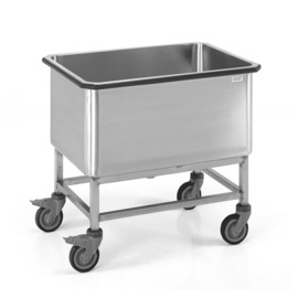 washing trolley stainless steel 140 ltr | 810 mm x 560 mm H 750 mm product photo