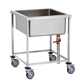 soaking trolley stainless steel 100 l | 740 mm x 740 mm H 900 mm product photo