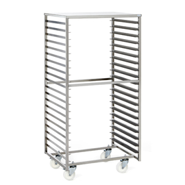 storage trolley Euronorm with top shelf | 662 mm x 855 mm H 1775 mm product photo