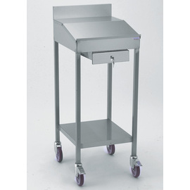 high desk stainless steel wheeled lockable  H 1300 mm product photo