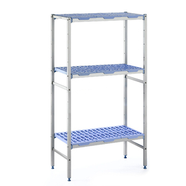 GN-Complete shelf 1750 Roste | 3 levels | T 560 mm | L 690 mm | PP grids blue product photo