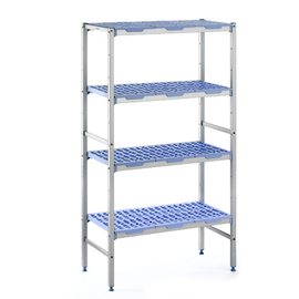 complete rack 2050 Roste | 4 levels | T 500 mm | L 690 mm | PP grids blue product photo