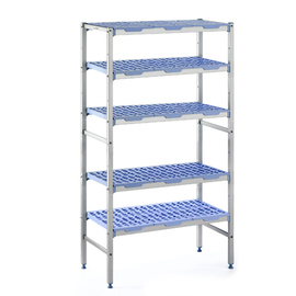 complete rack 2050 Roste | 5 levels | T 400 mm | L 690 mm | PP grids blue product photo