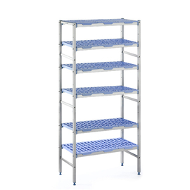 complete rack 2050 Roste | 6 levels | T 500 mm | L 690 mm | PP grids blue product photo