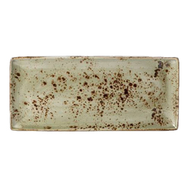 serving plate CRAFT GREEN porcelain | 370 mm x 165 mm product photo