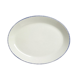 plate oval BLUE DAPPLE porcelain | 280 mm product photo