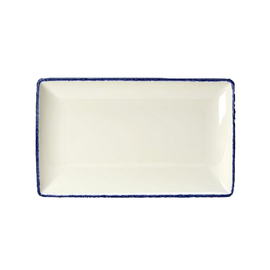 serving plate BLUE DAPPLE porcelain | 270 mm x 168 mm product photo
