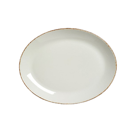 plate oval BROWN DAPPLE Ø 203 mm porcelain product photo