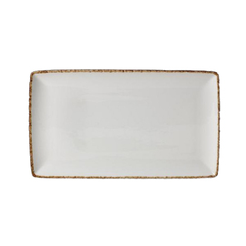 serving plate rectangular BROWN DAPPLE porcelain | 270 mm x 168 mm product photo