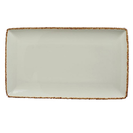 serving plate rectangular BROWN DAPPLE porcelain | 320 mm x 190 mm product photo