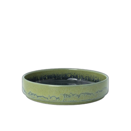 plate deep AURORA VESUVIUS porcelain Burnt Emerald Ø 135 mm product photo  S