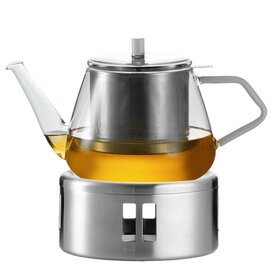 Teapot with lid and stainless steel sieve, large, dimensions: Ø 286 x H 149 mm, capacity: 1500 ml, complete with warmer &amp; Tealight Ø 146 mm, H 70 mm product photo