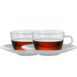 Cup with saucer, white for Assam, 2 pieces, dimensions: Ø 140 x H 57 mm, capacity: 150 ml product photo