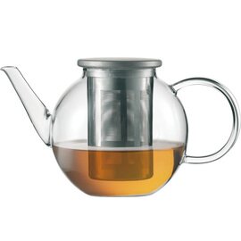 portion teapot TEA GOOD MOOD glass with lid 400 ml H 117.5 mm product photo