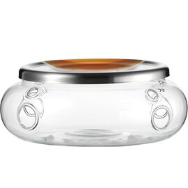 teapot warmer TEA glass with lid H 70 mm product photo