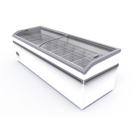 chest freezer Aegean 20 | domed glass sliding lid | 894 ltr | 2100 mm x 850 mm H 838 mm product photo