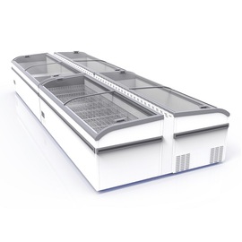 chest freezer Aegean 25 | domed glass sliding lid | 1088 ltr | 2500 mm x 850 mm H 838 mm product photo