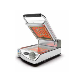 glass ceramic contact grill | manual regulation | Transparent plates 1500 watts smooth | smooth product photo