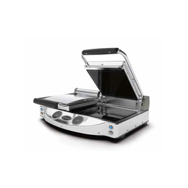 glass ceramic contact grill | digital control | double plate 3000 watts smooth | smooth product photo