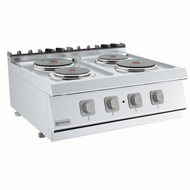 electric hob 4 hotplates L 800 mm T 730 mm H 300 mm product photo