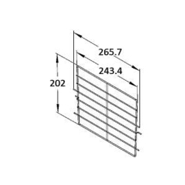 Divider B, height 202 mm, for sales chests EFI 14-56 product photo