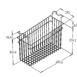 Wire basket A 210 mm, for sales chests EFI 14-56 product photo