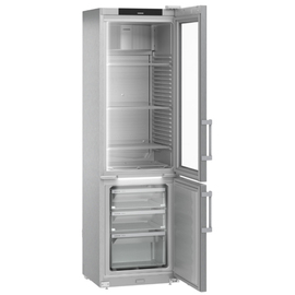 fridge-freezer with glass door | FCFCvg 4032 | stainless steel | 232.0 ltr product photo